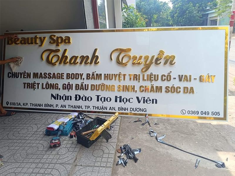 Thiết kế thi công bảng hiệu, hộp đèn tại Bình Dương