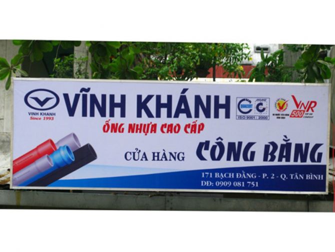 Bảng hiệu hiflex quảng cáo